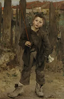 Childhood Collection: Pas Meche (Nothing Doing), 1882. Artist: Bastien-Lepage, Jules (1848-1884)