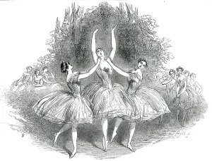 Tiptoe Prints: The Pas de Trois des Graces, at Her Majesty's Theatre