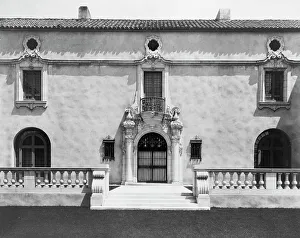 Pasadena, California, Mrs. Herbert Coppell home - view of doorway and entrance, 1917. Creator: Frances Benjamin Johnston
