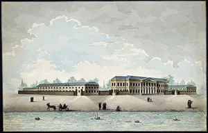 The Pashkov House in Moscow, 1800s. Artist: Antonio Canoppi