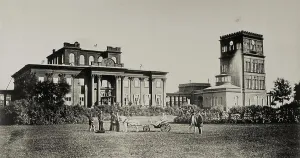 The Paskevich Residence in Gomel, 1860s. Artist: Bianchi, Giovanni (1812-1893) The Paskevich Residence in Gomel, 1860s. Artist: Bianchi, Giovanni (1812-1893)