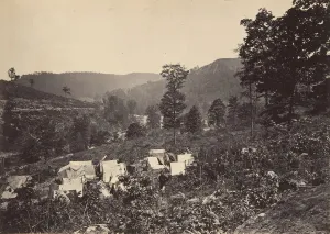 George Norman Prints: Pass in the Raccoon Range, Whiteside No. 2, 1860s. Creator: George N. Barnard