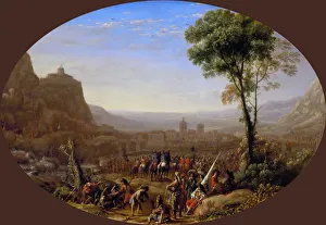 The Pass of Susa Taken by Louis XIII in 1629, ca 1631. Creator: Lorrain, Claude (1600-1682)