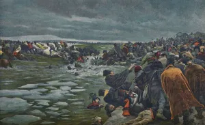 Napoleonic Prints: The Passage of the Beresina, November 1812, (1896)
