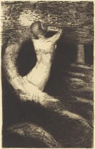 Passing Prints: Passage d'une Ame (Passage of a Spirit), 1891. Creator: Odilon Redon