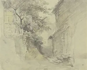 Passage between two houses, c1850-1905. Creator: Anton Burger