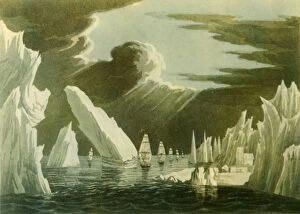 Iceberg Gallery: Passage Through the Ice, June 1818, (1946). Creator: Unknown