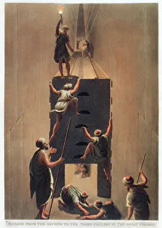 Gizeh Prints: Passage from the Second to the Third Gallery in the Great Pyramid, Giza, Egypt, 1802