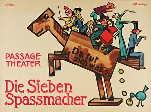 Passage-Theater. Die Sieben Spassmacher (Passage Theatre. The Seven Jesters), 1912. Creator: Steiner, Jo (1877-1935)