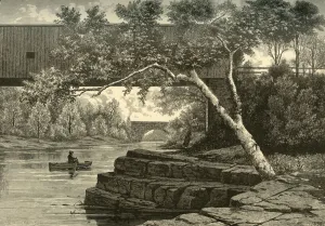 Aqueduct Collection: The Passaic, Below Little Falls, 1874. Creator: John J. Harley