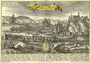 River Danube Prints: Passau, c1740. Creator: Johann Georg Ringlin