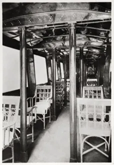 Passenger Cabin Prints: Passenger cabin of Zeppelin LZ7 Deutschland I, 1909 (1933)