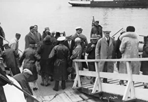Passenger ship bethed at Molde, Norway, 1929