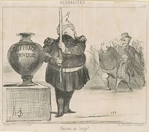 Passez au large!, 19th century. Creator: Honore Daumier