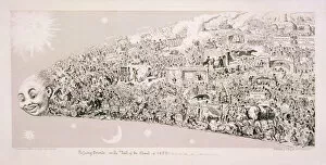 Comet Gallery: Passing events, or the tail of the comet of 1853. Artist: George Cruikshank