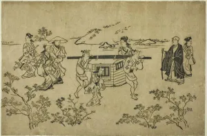 A Passing Palanquin, from the series Scenes of Flower-viewing at Ueno