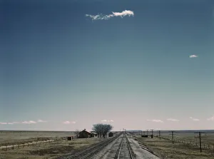 Tracks Prints: Passing a section house along the Atchison
