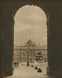 Strand Gallery: A Passing View of Somerset House From The Strand, c1935. Creator: Donald McLeish
