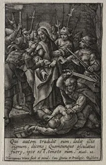 The Passion: The Betrayal of Christ. Creator: Hieronymus Wierix (Flemish, 1553-1619)