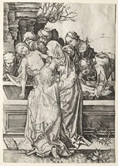 The Passion: The Entombment. Creator: Martin Schongauer (German, c. 1450-1491)