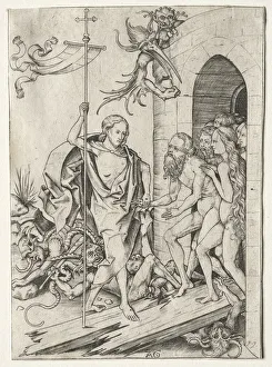 Passion of Jesus Christ: The Descent into Limbo, 1400s. Creator: Master AG (German)