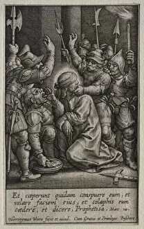 Hieronymus Wierix Gallery: The Passion: The Mocking of Christ. Creator: Hieronymus Wierix (Flemish, 1553-1619)