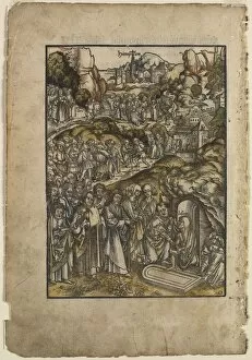 Early 16th Century Gallery: The Passion: The Raising of Lazarus, before 1508. Creator: Urs I Graf (Swiss, c. 1485-1527 / 29)