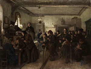 Emigration Prints: In the passport and police office before emigration