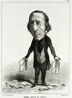 Money Bag Prints: Passy (Ministre des Finances), 1849. Creator: Honore Daumier