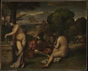 Pastoral Concert, c. 1510. Artist: Giorgione (1476-1510)