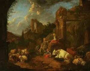 Spinning Prints: Pastoral Idyll, 1670. Creator: Johann Heinrich Roos