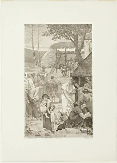 St Genevieve Prints: Pastoral Life of Saint Geneviève (right panel)