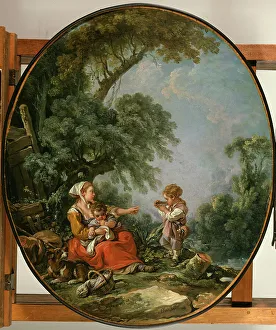 Picnic Prints: Pastoral Repast, 1769. Creator: Francois Boucher