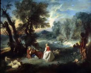 Pierre Antoine Prints: Pastoral Scene, 1730s. Artist: Pierre-Antoine Quillard