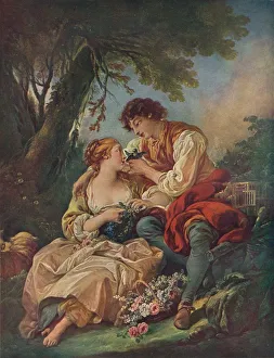 Francois Prints: Pastoral Subject, 18th century. Artist: Francois Boucher