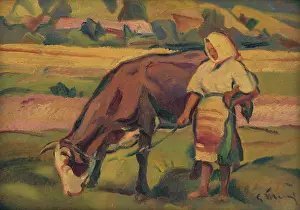 Grazing Prints: At pasture, 1937-1940. Creator: Gustav Mally