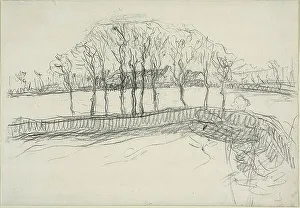 Jf Millet Prints: Pasture in Normandy, c. 1870–71. Creator: Jean Francois Millet