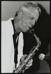 Alto Sax Collection: Pat Crumly playing alto saxophone at The Fairway, Welwyn Garden City, Hertfordshire, 2004