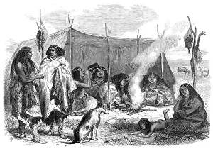 Nomadic Prints: A Patagonian wigwam, 1869. Creator: Unknown