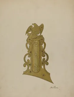 Patch Box of Kentucky Rifle, c. 1938. Creator: Albert J. Levone