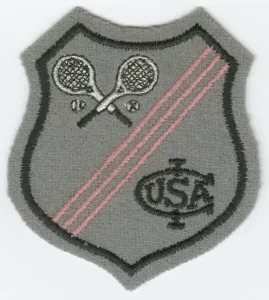 Patch for the International Lawn Tennis Club of the United States, 1980. Creator: Unknown