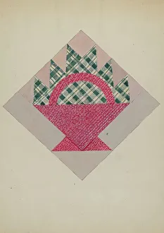 Evelyn Bailey Prints: Patchwork Pattern, c. 1936. Creator: Evelyn Bailey