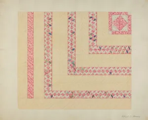 Patchwork Gallery: Patchwork or Pieced Quilt, c. 1937. Creator: Elbert S. Mowery