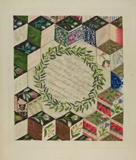 Patchwork Gallery: Patchwork Quilt, 1935 / 1942. Creator: Ray Price