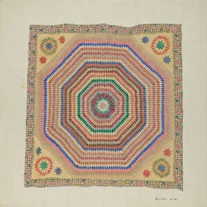 Patchwork Quilt Gallery: Patchwork Quilt, 1935 / 1942. Creator: Vincent P. Rosel
