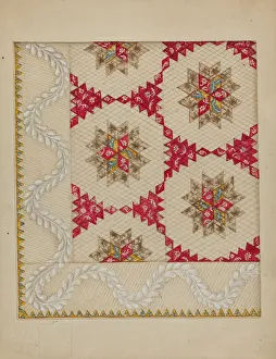 Patchwork Quilt, c. 1936. Creator: Irene Schaefer