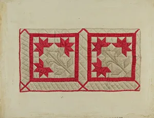 Paul Ward Prints: Patchwork Quilt, c. 1936. Creator: Paul Ward