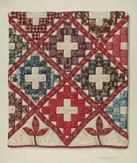 Patchwork Quilt, c. 1938. Creator: Jenny Almgren