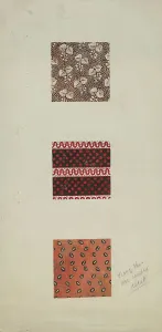Quilt Prints: Patchwork from Spread (Quilt), c. 1939. Creator: Inez McCombs
