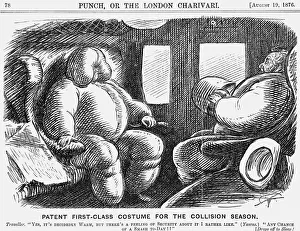 Inflated Collection: Patent First-Class Costume for the Collision Season, 1876. Artist: Charles Samuel Keene